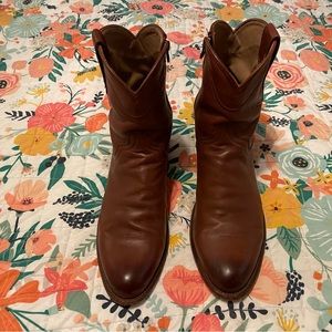 Tecovas The Dean calf skin bourbon boots 11D.